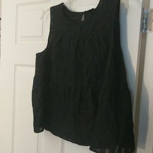 Flowy black tank top